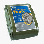 GUARD SHIELD Heavy Duty Tarp 10x20 Feet Green Multi Purpose Thick Waterproof Poly Tarp Cover 10mil