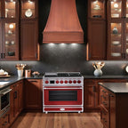 Akicon 36" Freestanding Gas Cooktop Oven Combo, Features 6 Sealed Burners, 5.2 Cu.ft Rapid Convection Oven, Convertible Fuel (NG/LP), Durable Cast Iron Grating (FRSFRSA1)