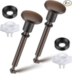 Enhon 2 Set Tub Spout Diverter Repair Kit, Includes 2 x Diverter Valve Stems, 2 x Cup Seals and 2 x Gates, Bathroom Shower Bathtub Leaky Faucet Repair Replacement Parts(Oil Rubbed Bronze,Classic)
