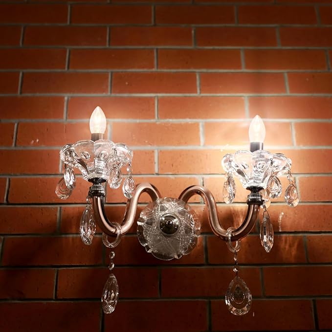 25 Pack Clear Christmas Lights C7 Incandescent Replacement Bulbs, C7 Vintage Christmas Lights Outdoor 5 Watts Night Light Bulbs Fits in C7/E12 Base for Indoor and Outdoor Home Party Decorations