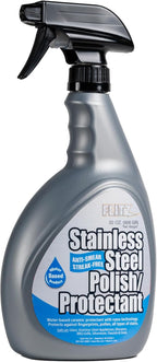 Flitz Stainless Steel Polish Protectant - 32oz Bottle, USA-Made Ceramic Coating for Stainless Steel Appliances, Repels Fingerprints & Water Spots - Aluminum & Chrome Polish & Protectant (1 Pack)