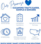 Quick Shine Multi Surface Deep Floor Cleaner and Wax Remover 27Fl oz,(Pack of 2) Removes Wax Build-Up,Revitalizes Floors &Cleans Grout,Use on Hardwood, Laminate, LVT,Tile and Stone,Pro-Level Cleaning