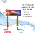 ANZZI Envo ANZZI Electric Tankless Water Heater 3.5 KW at 120 Volts, Small Enough to Install Anywhere - For for any bathroom sink or kitchen sink (WH-AZ035-M1)