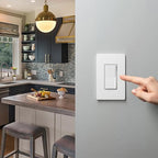 Lutron Sunnata Touch Dimmer Light Switch, LED+ Advanced Technology for LED and Incandescent, 3 Way/Multi Location, STCL-153MS-WH-9, White (9-Pack)