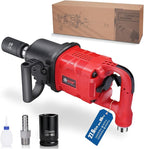 XIIW 1 Inch Air Impact Wrench, Up to 4000 ft-lbs High Reverse Torque, 27.6lbs Lightweight 1'' Pneumatic Impact Gun w/ 2 D Handles 3800RPM for Heavy Duty Repairs