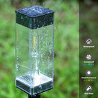 Solar Pathway Lights Outdoor Waterproof Solar Outdoor Lights with LED Tungsten Filament Bulb, Auto On/Off Garden Lighting for Outside Yard Landscape Driveway Lawn Path 4 Pack