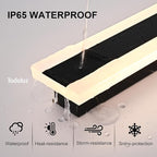 TODOLUZ 2-Pack 24-Inch LED Outdoor Wall Light Fixture, IP65 Waterproof 17W Exterior Linear Wall Mount Lighting, 5 Color Temperature Mode (3000K/3500K/4500K/5000K/6000K)