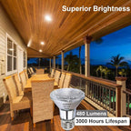 PAR20 Flood 39W 120V 480 Lumens- 6 Pack PAR20 Flood Light Bulbs with E26 Base, PAR 20 Dimmable 2800K Warm White, Long Lasting 39W PAR 20 Bulb for Recessed Lighting & Hood Range Light Bulbs