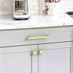 10 Pack 6.3"(160mm) Gold Cabinet Pulls Kitchen Cabinet Handles Gold Drawer Pulls Cupboard Hardware for Cabinets