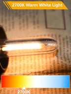 12 Pack LED T13 Replacement Light Bulbs for S14 Outdoor String Lights, 0.6W Night Lights Bulb Equivalent to 11W Incandescent Bulb, 2700K Warm White, E12 Candelabra Bulbs Dimmable