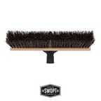 SWOPT 18" Premium Rough Surface Push Broom Head - Outdoor Broom for Driveways, Sidewalks, Patios - Interchangeable With All SWOPT Products for Efficient Cleaning & Storage