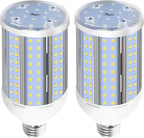 HJFF Corn Light Bulb 500W Equivalent Led Bulb 8750Lumen 60W 6000K Cool Daylight White E26/E27 Medium Base Led Corn Bulb for Outdoor Indoor Garage Warehouse Backyard Factory Workshop Street