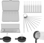 Shower Head Cleaning Brushes, Shower Head Cleaning Tool, 10 Sizes Descaler Needles, Rust-Proof Showerhead Cleaner Set (Shower Head Cleaning Brushes/Descaler Needles)