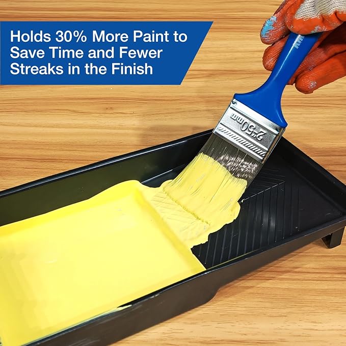 King Origin Versatile Paint Brush Set, 5 Pack, 2 Inch Paint Brushes, Small Paint Brushes for Walls, Furniture, Crafts - Detailed Painting & Larger Surface Coverage