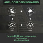 Wood Screws 2-1/2 Inch, FIXLINK Deck Screws #10 x 2-1/2", 310 PCS, Epoxy Coated, T25 Star Bit Above 1500 Hour Salt Spray Coating Outdoor Decking Screws Excellent Rust Resistant for Wood Fence, Green