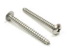 Bolt Dropper #10 x 2 inch Stainless Truss Head Phillips Wood Screw (Set of 100), 18-8 (304) Stainless Steel Screws, ssd Screws