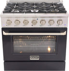 Kucht KNG361/LP-K Gas Range, Black