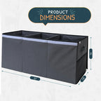 Extra Large Toy Storage Organizer with Lid - Sturdy, Collapsible Toy Chest Storage Box Design - Toys Bin with Dividers for Kids, Nursery, Bedroom, Playroom 37"x16"x14"