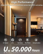 zouzai 3 Inch 5CCT Gimbal Black Led Recessed Lighting with Junction Box, 2700K/3000K/3500K/4000K/5000K, 7W Eqv 80W, 360°+90° Adjustable Led Recessed Lights, 798LM Brightness - ETL (Black, 6 Pack)