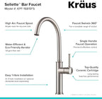 KRAUS Sellette Kitchen Bar Faucet, Oil Rubbed Bronze Finish, KPF-1681ORB