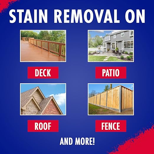 30 SECONDS Outdoor Cleaner Concentrate for Mold, Mildew, Algae and Lichen + Spray & Walk Away Concentrate - No Pressure Washing Required, for Siding, Decks, Vinyl, Roof, Fence, Patio