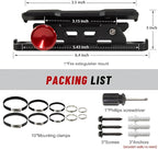 Quick Release Fire Extinguisher Mount - Universal Fit Roll Bar & Wall Mount Bracket, Fire Extinguisher Holder Bracket Adjustable Mounting for UTV ATV Motorcycle Jeep Wrangler Polaris RZR Ranger Can-Am