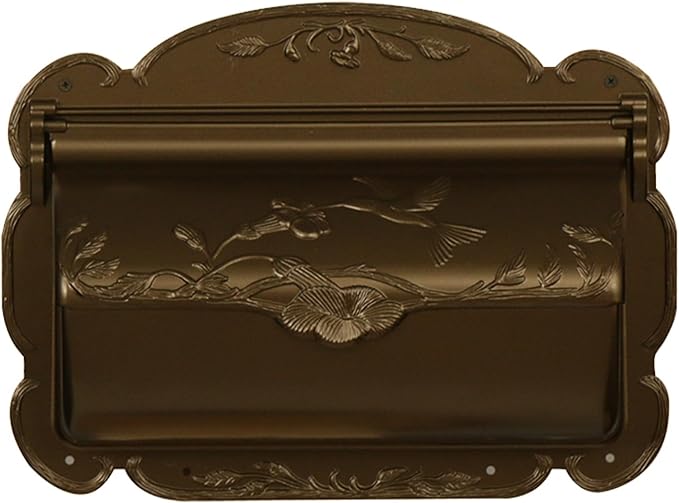 Special Lite Hummingbird Horizontal Wall Mount Mailbox - Bronze Aluminum Mailbox for Wall Mount - SHB-1004-HBZ