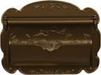 Special Lite Hummingbird Horizontal Wall Mount Mailbox - Bronze Aluminum Mailbox for Wall Mount - SHB-1004-HBZ