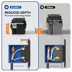 ELEGRP GFCI Outlet 20 Amp, Self-Test GFI Electrical Outlet with Narrow Design, GFCI Receptacle with LED Indicator, UL Listed, Black, Wall Plate Included, 6 Pack