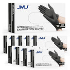 JMU Black Nitrile Gloves XL, 2000 Count, 3.5Mil Disposable Nitrile Exam Gloves Latex Free Powder Free