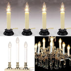 SUNSGNE 25 Pack Candle Light Bulbs, C26 Crystal Clear Torpedo Candelabra Light Bulb for Chandeliers, Window Candle Bulbs, Nightlight Bulb- 7 Watt Light Bulbs- E12 Candelabra Base