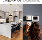 LUXRITE A19 LED Bulb 60W Equivalent, 3500K Natural White, 800 Lumens, Dimmable Standard LED Light Bulbs 9W, Enclosed Fixture Rated, Energy Star, E26 Medium Base - Indoor and Outdoor (16 Pack)