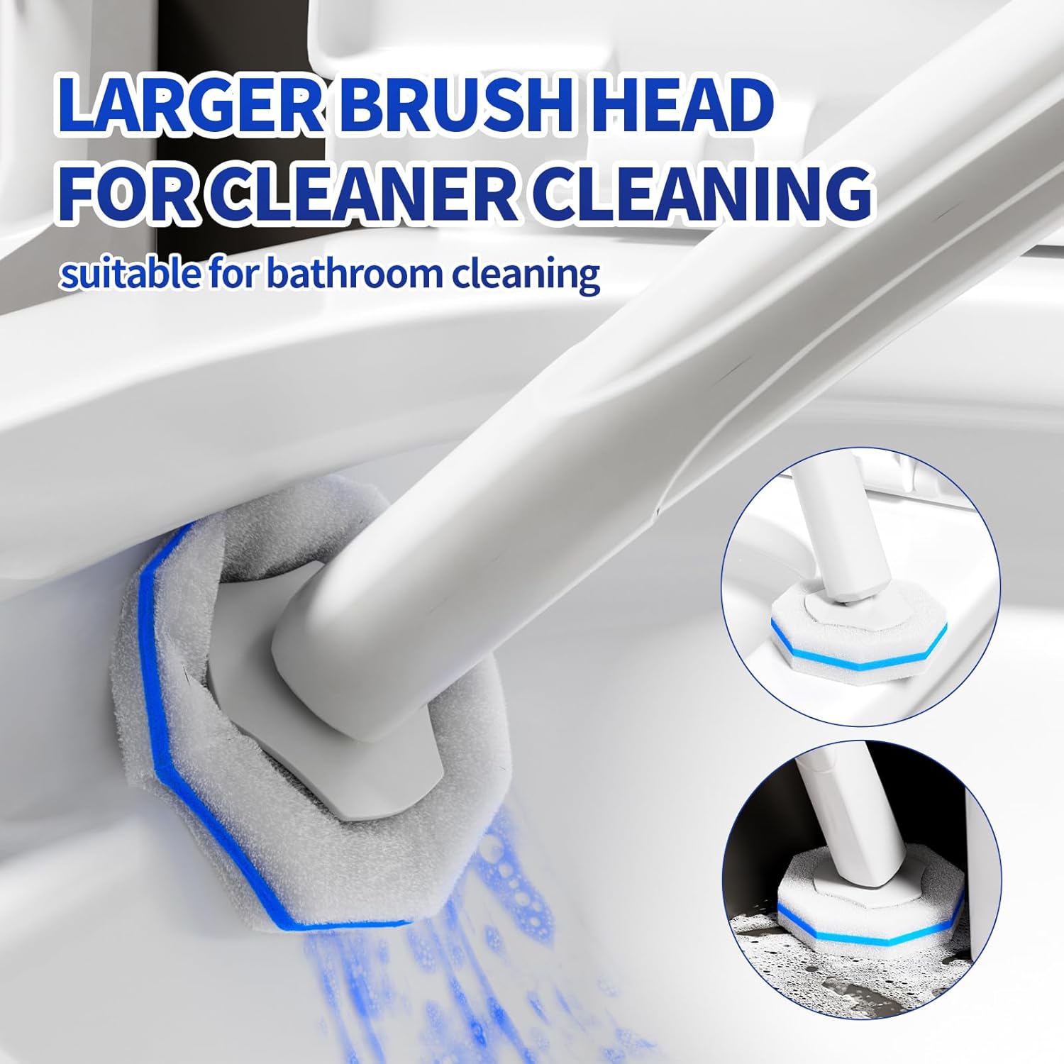 60PCS Toilet Wand Refills Compatible with Clorox Toilet Wand. Disposable Toilet Brush Refills. Bathroom Cleaning. Disposable Toilet Bowl Cleaners.