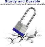 SEPOX® 20-Pcs Pack Keyed-Alike Lock Set | Sturdy Hardened Steel | Long Shank Secure | 1-9/16" 40MM Heavy-Duty Body | Same Keys 2 Pcs Each | Superb for Lockers, Tools Box, Fence