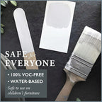 AMY HOWARD AT HOME Chalk-Based One Step Paint for Furniture, Cabinetry, Decor, Finish, and More | No Stripping, Sanding, or Priming | Ultra-Light Base | 32 Ounce | Metropolitan Grey