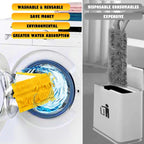 8 Pack Power Mop Refills, Compatible with Swiffer PowerMop & Wood Mops, Reusable, Used for Floor Cleaning