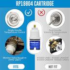 RP19804 Shower Cartridge Compatible with Delta 1300/1400 Series, Shower Faucet Parts Replacement Pressure Balance Cartridge for Delta Monitor Valves 1993-2007（Include RP22734 Bonnet Nut）