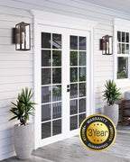 VIANIS Dusk to Dawn Outdoor Light Fixtures Wall Mount, Sensor Porch Lights, Anti-Rust Exterior Wall Sconce Lighting Lamp, Waterproof Coach Lantern for Doorway, Garage