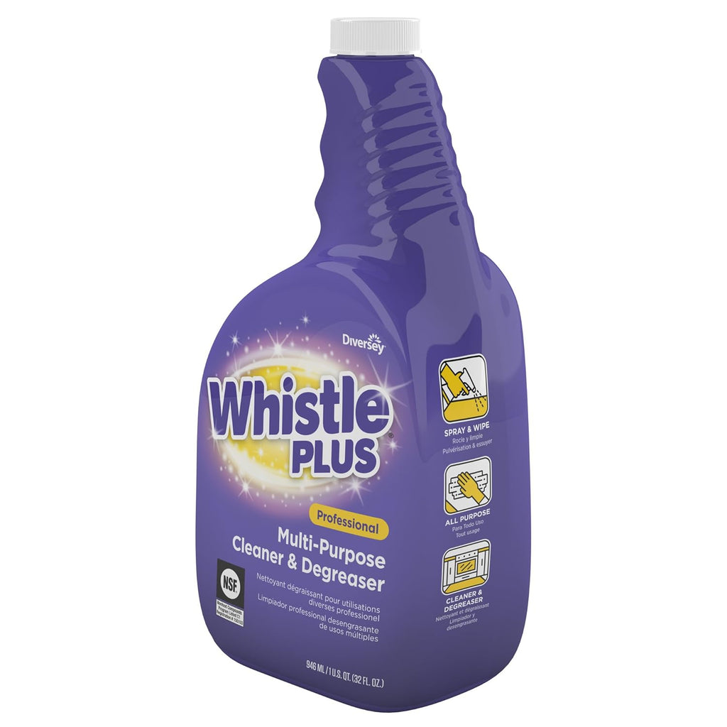 Diversey Whistle Plus Professional Multi-Purpose Cleaner And Degreaser, Citrus, 32 Oz