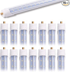 15-Pack 6FT 40W T8 LED Tube Light FA8 Single Pin Base Daylight White 6000k with Bright Dual-Row LED Chips 6 Foot LED Bulbs to Replace T8 T10 T12 Fluorescent Light, ETL Listed