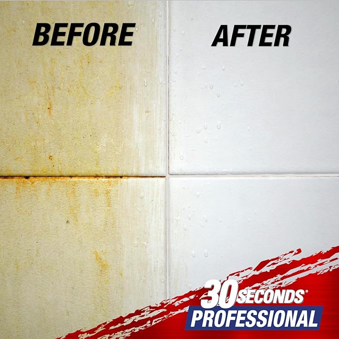 30 SECONDS Pro Mold and Mildew Stain Remover | Scrub Free | Brighter Results Instantly | Ready To Use Refill | 128 fl. oz. (2 PACK)