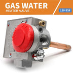 110-326 Gas Water Heater Control Valve w/Copper Probe Thermostat - Metal - Built for Durability & Precision