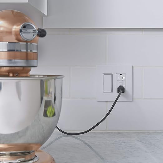 Legrand radiant TM870WCP6 15 Amp Rocker Wall Switch, Single Pole Decorator Light Switches, White (10 Pack)