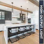 LUXRITE 5/6 Inch Retrofit LED Recessed Lighting, 17W=90W, 1500LM, 5CCT Color Selectable 2700K | 3000K | 3500K | 4000K | 5000K, Dimmable Can Light, CRI 90, Wet Rated, Energy Star, Baffle Trim (6 Pack)