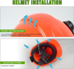 Chainsaw Helmet with Face and Ear Muffs, Forestry Safety Helmet for Mowing, Trimming, Yard Work, Landscaping, Construction and Weed Whacking