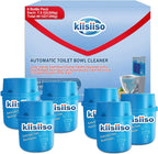 KIISIISO Toilet Bowl Cleaners 6 Bottles, Automatic Long-Lasting Toilet Bowl Cleaner Tablets in Bottle,for About 6 Months' Supply, Blue