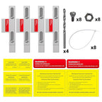4 Set Generator Interlock Kit Compatible with Eaton Cutler Hammer 100 Amp and 125 Amp Panels Breaker,for Safe Usage of Portable Power During Outage,Professional and Interlock Kit (4)