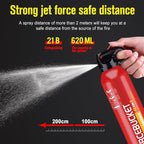 Portable Fire Extinguisher | 4-in-1 Small Fire Extinguisher for Home, Garage, Kitchen, Car | For Electric, Textile and Grease Fires | Non-Toxic, Easy Clean | Wall Mount Incl(2PK)