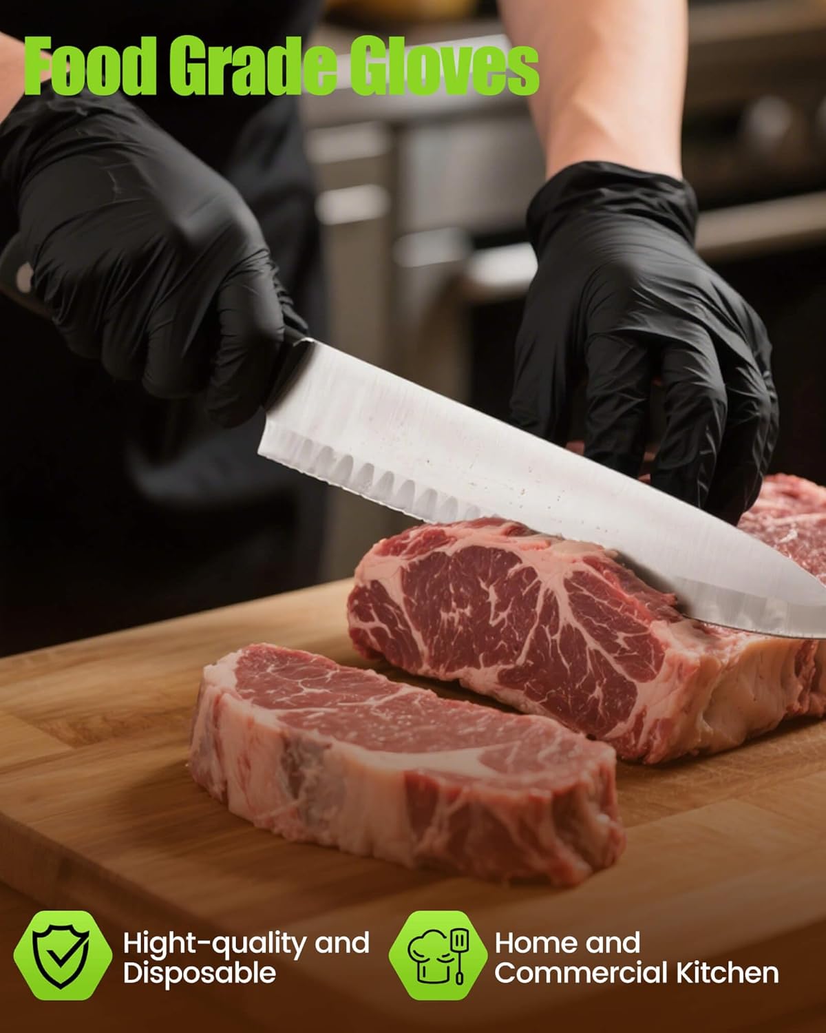 TREEGO 6 Mil Nitrile Gloves – Medical Grade Heavy Duty Disposable Gloves, Latex & Powder Free, Chemical Resistant