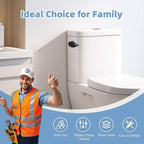 Hibbent 2 Pack Toilet Handle Replacement Compatible with TOTOTHU004-CP Trip Lvr for ST701, CST854, Side Mount Toilet Flush Handle, Tank Flush Lever, Matte Black